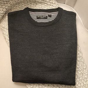 Brave Soul Long Sleeve Dark Grey Sweater